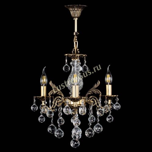 Люстра бронзовая Алфея №3/2 Шар в Новосибирске Гусь Хрустальный