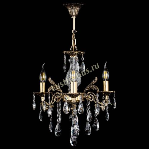 Люстра бронзовая Алфея №3/2 Журавлик в Новосибирске Гусь Хрустальный