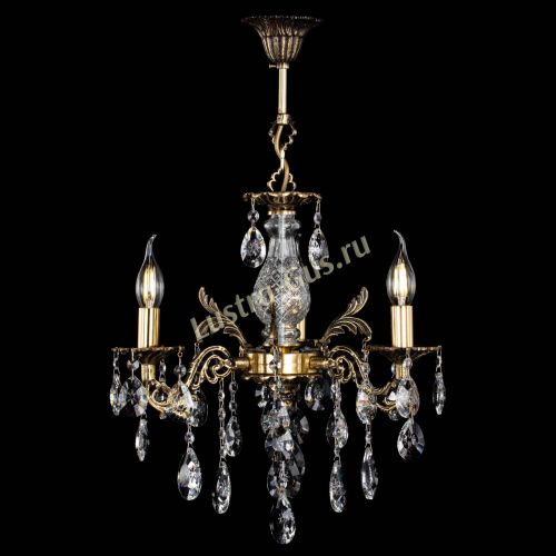 Люстра бронзовая Алфея №3/2 Звездочка в Новосибирске Гусь Хрустальный