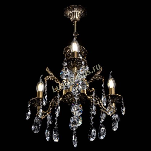 Люстра бронзовая Алфея №3/2 Звездочка в Новосибирске Гусь Хрустальный