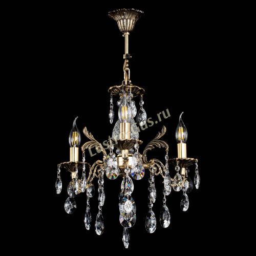 Люстра бронзовая Алфея №3/2 Звездочка в Новосибирске Гусь Хрустальный