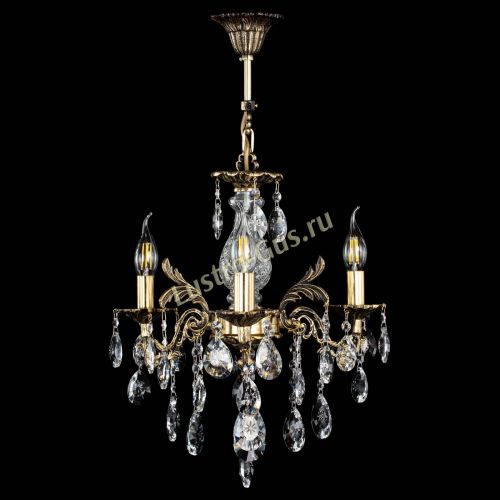Люстра бронзовая Алфея №3/2 Звездочка в Новосибирске Гусь Хрустальный