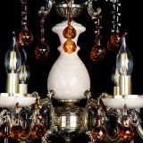Люстра бронзовая Алфея №6 с камнем шар чайная в Новосибирске