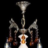 Люстра бронзовая Алфея №6 с камнем шар чайная в Новосибирске