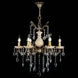 Люстра бронзовая Алфея №6 с камнем шар в Новосибирске