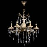 Люстра бронзовая Алфея №6 с камнем шар в Новосибирске