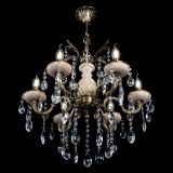 Люстра Алфея №6 с камнем журавлик в Новосибирске