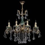 Люстра бронзовая Алфея Малахит №8 шар в Новосибирске