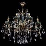 Люстра бронзовая Алфея Малахит №8 журавлик в Новосибирске