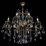 Люстра бронзовая Алфея Малахит №8 журавлик в Новосибирске