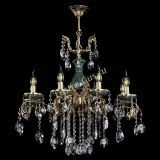 Люстра бронзовая Алфея Малахит №8 звездочка в Новосибирске