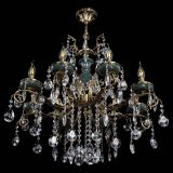 Люстра бронзовая Алфея Малахит №8 звездочка в Новосибирске