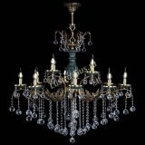 Люстра бронзовая Алфея Малахит №12 шар в Новосибирске