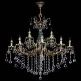 Люстра бронзовая Алфея Малахит №12 шар в Новосибирске