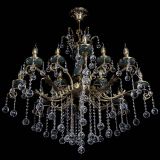 Люстра бронзовая Алфея Малахит №12 шар в Новосибирске