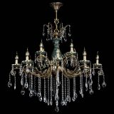 Люстра бронзовая Алфея Малахит №12 журавлик в Новосибирске