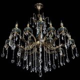 Люстра бронзовая Алфея Малахит №12 журавлик в Новосибирске