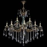 Люстра бронзовая Алфея Малахит №12 звездочка в Новосибирске