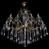 Люстра бронзовая Алфея Малахит №12 звездочка в Новосибирске