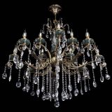 Люстра бронзовая Алфея Малахит №12 звездочка в Новосибирске