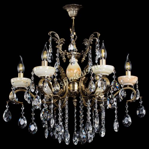 Люстра бронзовая Алфея Оникс №6/2 звездочка в Новосибирске Гусь Хрустальный