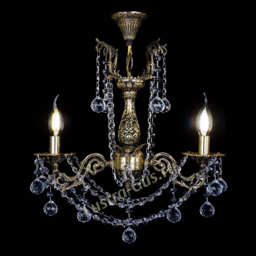 Люстра бронзовая Ариадна №2 Шар в Новосибирске Гусь Хрустальный