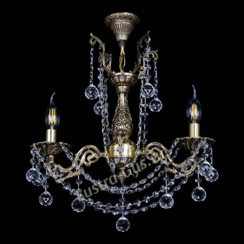 Люстра бронзовая Ариадна №2 Шар в Новосибирске Гусь Хрустальный