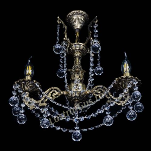 Люстра бронзовая Ариадна №2 Шар в Новосибирске Гусь Хрустальный