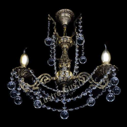 Люстра бронзовая Ариадна №2 Шар в Новосибирске Гусь Хрустальный