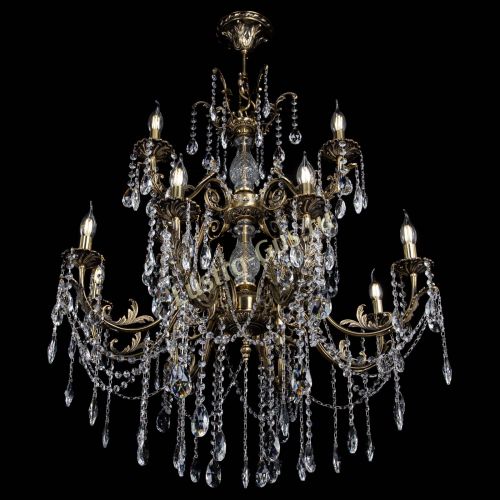 Люстра бронзовая Кассандра Алфея №12 журавлик в Новосибирске Гусь Хрустальный