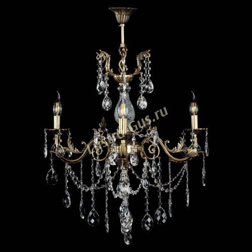 Люстра бронзовая Кассандра Алфея №3/1 баден в Новосибирске Гусь Хрустальный