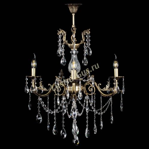 Люстра бронзовая Кассандра Алфея №3/1 журавлик в Новосибирске Гусь Хрустальный