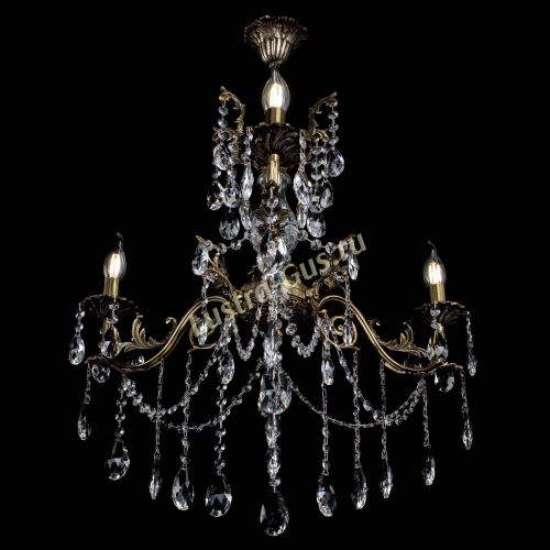 Люстра бронзовая Кассандра Алфея №3/1 журавлик в Новосибирске Гусь Хрустальный