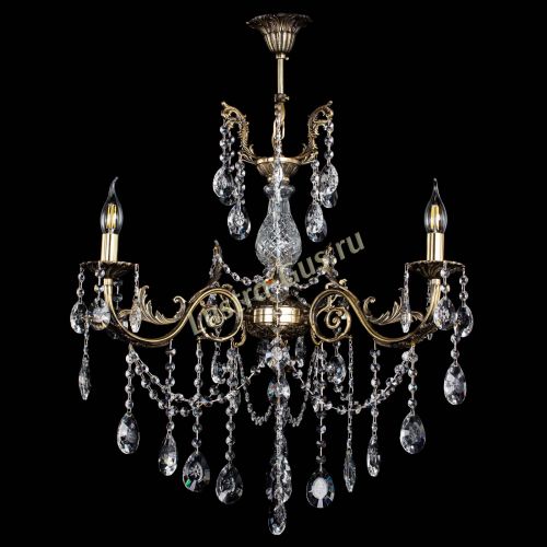 Люстра бронзовая Кассандра Алфея №3/1 звездочка в Новосибирске Гусь Хрустальный