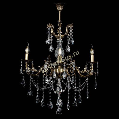 Люстра бронзовая Кассандра Алфея №3/1 звездочка в Новосибирске Гусь Хрустальный