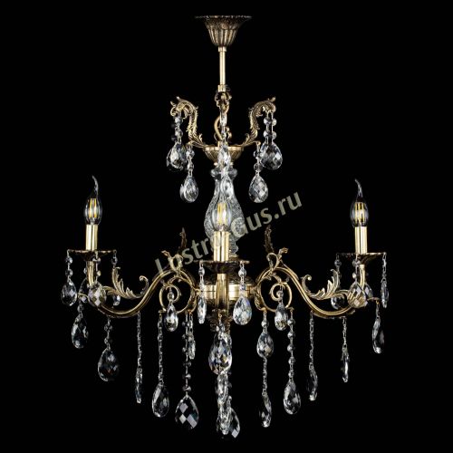 Люстра бронзовая Кассандра Алфея №3/2 баден в Новосибирске Гусь Хрустальный