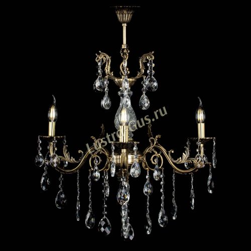 Люстра бронзовая Кассандра Алфея №3/2 баден в Новосибирске Гусь Хрустальный