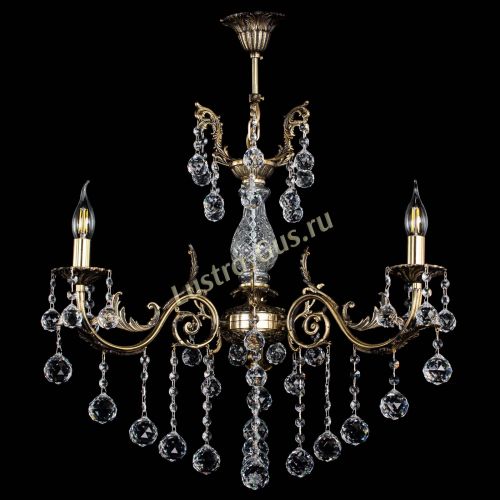 Люстра бронзовая Кассандра Алфея №3/2 шар в Новосибирске Гусь Хрустальный