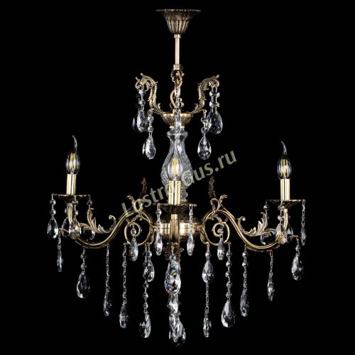 Люстра бронзовая Кассандра Алфея №3/2 журавлик в Новосибирске Гусь Хрустальный