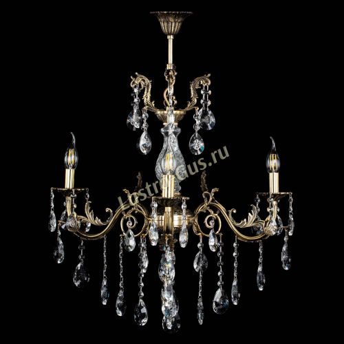 Люстра бронзовая Кассандра Алфея №3/2 звездочка в Новосибирске Гусь Хрустальный