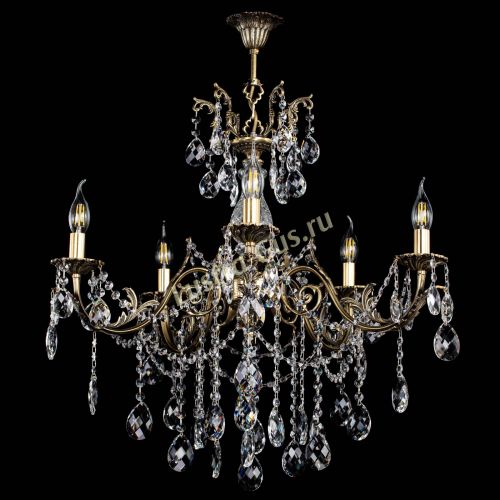 Люстра бронзовая Кассандра Алфея №5/1 баден в Новосибирске Гусь Хрустальный