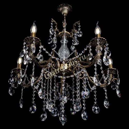 Люстра бронзовая Кассандра Алфея №5/1 баден в Новосибирске Гусь Хрустальный