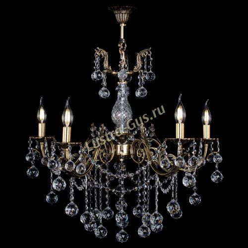 Люстра бронзовая Кассандра Алфея №5/1 шар в Новосибирске Гусь Хрустальный