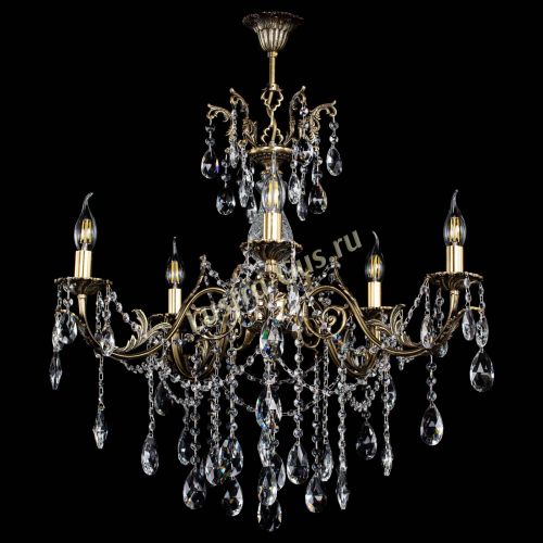 Люстра бронзовая Кассандра Алфея №5/1 журавлик в Новосибирске Гусь Хрустальный