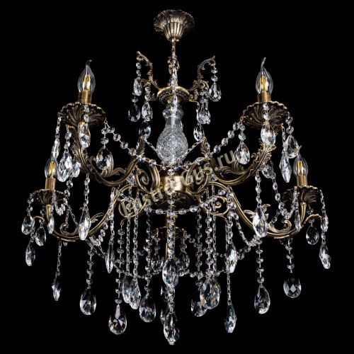 Люстра бронзовая Кассандра Алфея №5/1 журавлик в Новосибирске Гусь Хрустальный