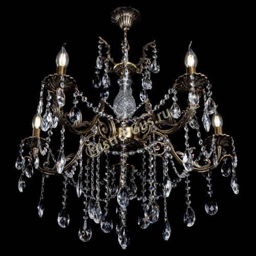 Люстра бронзовая Кассандра Алфея №5/1 журавлик в Новосибирске Гусь Хрустальный