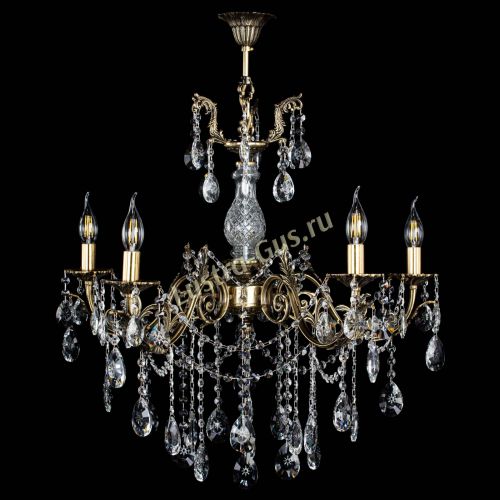 Люстра бронзовая Кассандра Алфея №5/1 звездочка в Новосибирске Гусь Хрустальный