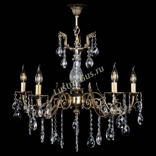Люстра бронзовая Кассандра Алфея №5/2 баден в Новосибирске Гусь Хрустальный