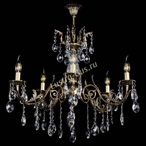 Люстра бронзовая Кассандра Алфея №5/2 баден в Новосибирске Гусь Хрустальный
