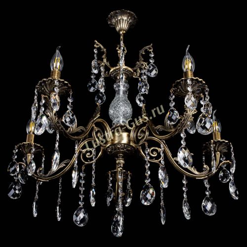 Люстра бронзовая Кассандра Алфея №5/2 баден в Новосибирске Гусь Хрустальный
